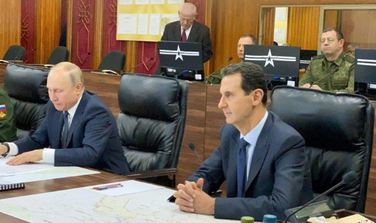 Putin met Assad on his first visit to Damascus since the start of the nearly nine-year-old war