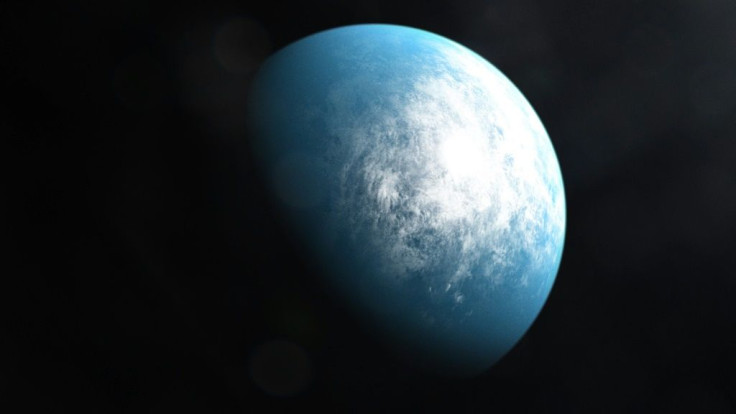 Planet TOI 700 d (shown in an artist's illustration) is the first Earth-sized habitable-zone world discovered by NASA's planet hunter satellite