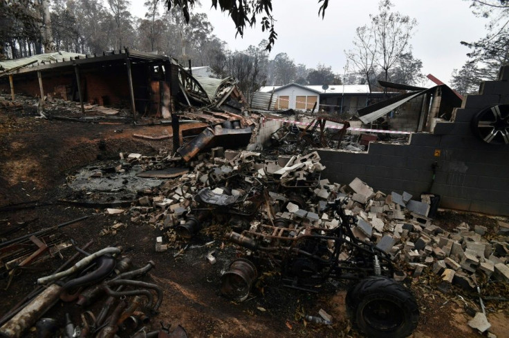 Houses in Mogo Village in Australia's New South Wales were gutted by bushfire