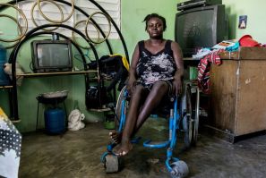 Herlande Mitile was left disabled by the deadly earthquake that struck Haiti in January 2010, and now, she says she feels forgotten by the government