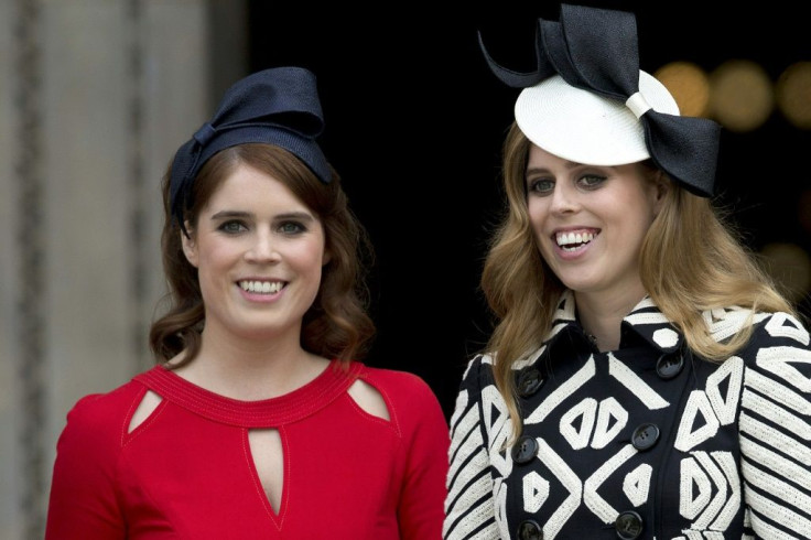 Britain's Princess Eugenie of York (L) and Princess Beatrice of York are pictured in 2016