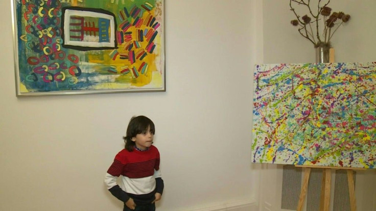 The young art prodigy Mikail Akar unveils his new exhibition at a Berlin gallery featuring a collaboration with German football star Manuel Neuer