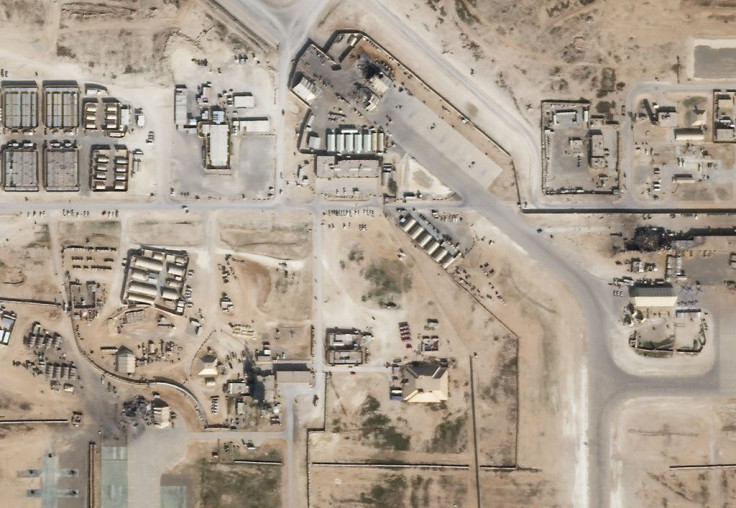 A satellite image reportedly shows damage to the Ain al-Asad airbase in western Iraq after being hit by missiles from Iran