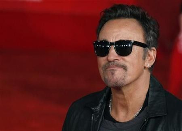Musician Bruce Springsteen arrives on the red carpet to attend the screening of the film ''The Promise: The Making Of Darkness On The Edge Of Town'' at the Rome Film Festival