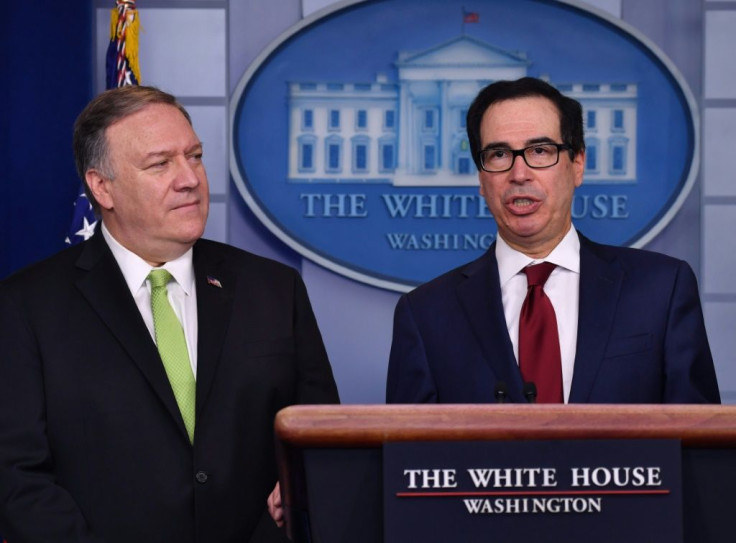 US Secretary of State Mike Pompeo and Treasury Secretary Steven Mnuchin announced new economic sanctions against Iran