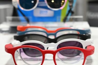 Serenity smart eyeglasses from France-based startup Ellcie Healthy are displayed  at the 2020 Consumer Electronics Show