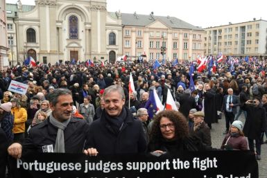 Judges from most of the EU member states joined hundreds of their Polish colleagues for the protest in Warsaw