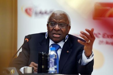 Lamine Diack is accused of turning a blind eye to Russian doping in return for payment