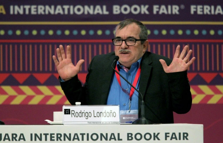 Former FARC guerrilla leader Rodrigo Londono was targeted by other former guerrilla leaders who broke with the peace deal that has seen them take up civilian life