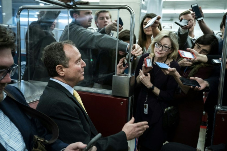 House Intelligence Committee chairman Adam Schiff, pictured at the US Capitol on January 6, 2020, warned that the Russians "appear to be at it again"