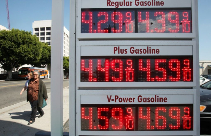 Gasoline prices per gallon (3.8 liters) in Los Angeles in October 2019