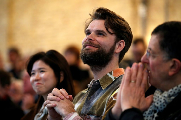 Danish artist Jakob Kudsk Steensen, shown here at the London launch, has created an audio-visual simulation of a re-imagined old-growth forest, titled "Catharsis"
