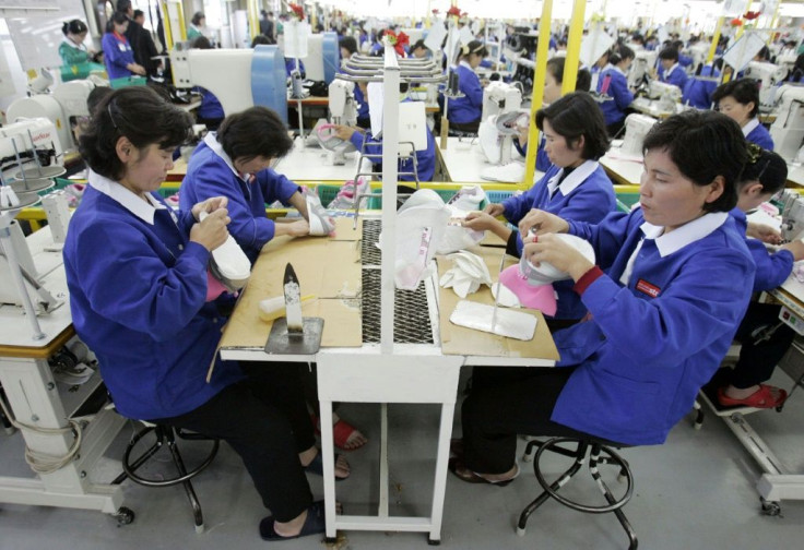 North Korean laborers work in 2007 at a shoe factory in the inter-Korean industrial park of Kaesong, which South Korea later shut down after rising tension with the North