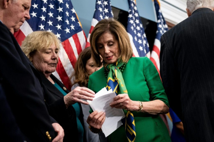 Speaker of the House Nancy Pelosi Democrat leader Nancy Pelosi is expected to forward impeachment charges against Trump to the Senate, launching his historic trial for abuse of power