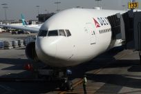File picture of a Delta Airlines plane sitting on the tarmac at Los Angeles International Airport (LAX)