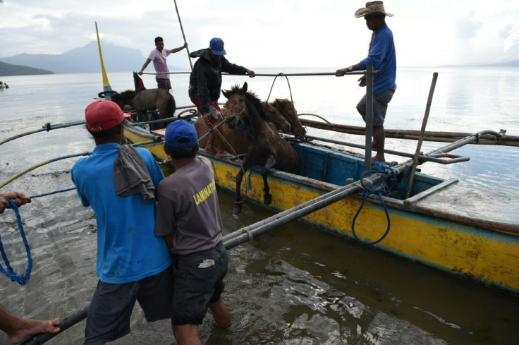 The men defied a mandatory evacuation order and risked their lives to rescue their animals