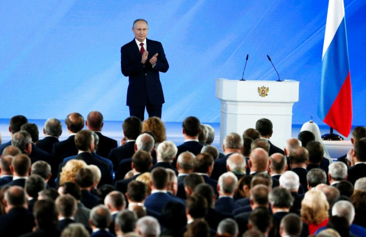 Putin gave no clues as to his own plans for when his fourth Kremlin term expires in 2024