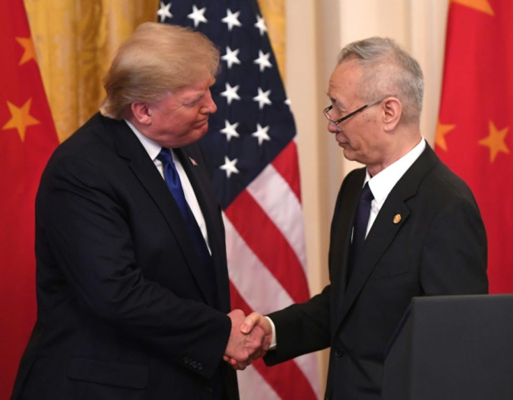 China's Vice Premier Liu He, pictured with President Donald Trump, has led Beijing's trade negotiations with Washington
