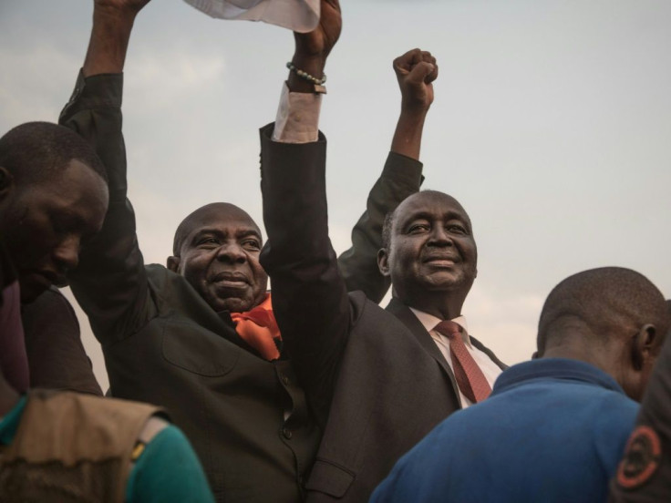 Francois Bozize, right, is under an international arrest warrant for his role in the conflict