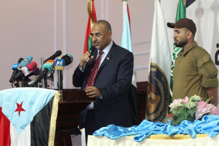 The leader of Yemen's southern separatists, Aidarous al-Zoubeidi, routinely speaks in front of the flag of the formerly independent south but says for now he is ready to hold off on independence for the sake of partnership and democracy