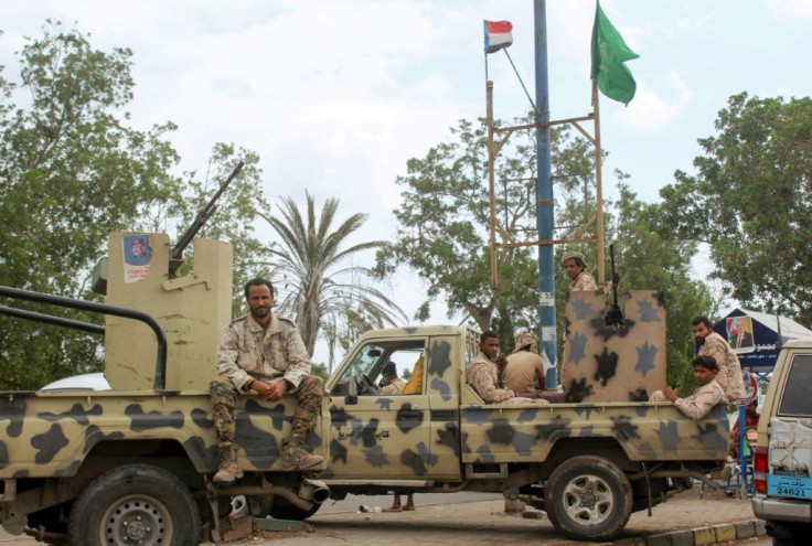 Fighters of the separatist-dominated Security Belt Forces continue to stand guard outside public buildings in Yemen's main southern city Aden as a two-month-old power-sharing deal with unionist forces remains a dead letter