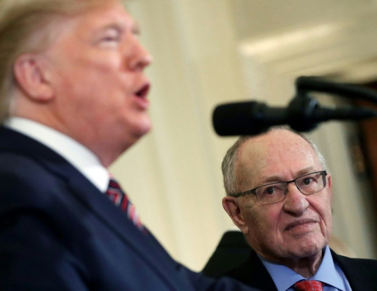 Alan Dershowitz will bring celebrity firepower to US President Donald Trump's impeachment defense team