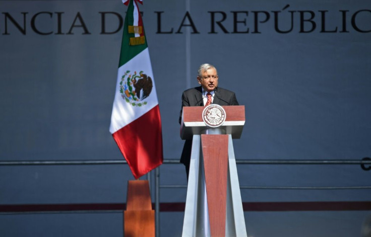 Mexican President Andres Manuel Lopez Obrador, pictured in December 2019, has offered 4,000 jobs to migrants in a caravan