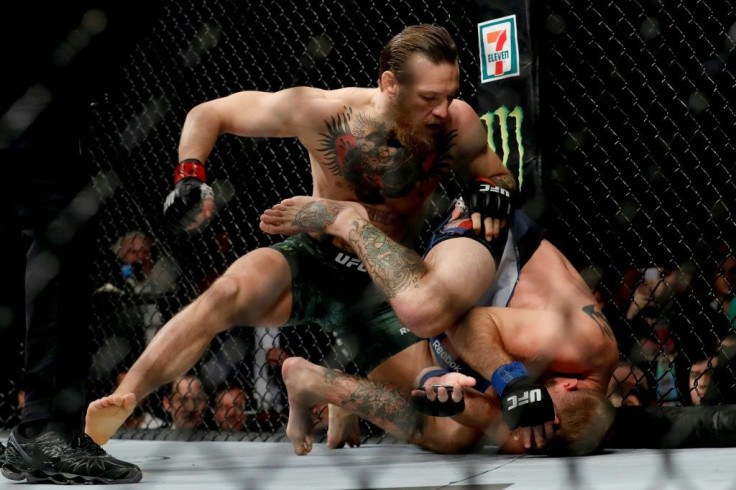 Ireland's Conor McGregor stopped American Donald Cerrone by TKO in 40 seconds in their UFC welterweight bout in Las Vegas