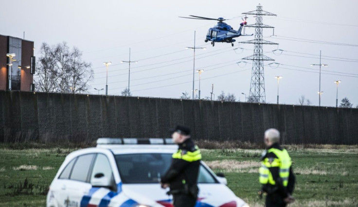 The search involved Dutch detectives, the Dutch border police and the German police, backed by a police helicopter
