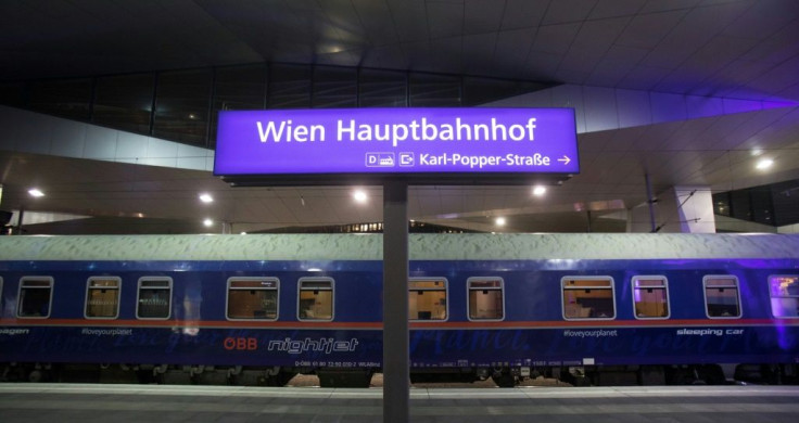 Scheduled to arrive in Brussels at 10:55 am on Monday, the rail journey from Vienna emits less than a tenth of the CO2 per passenger than the equivalent flight