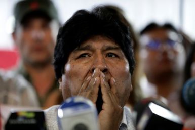 Bolivia's ex-president Evo Morales is pictured in Argentina at his party's selection of its lineup for the next elections in La Paz