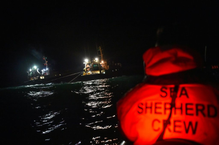 Sea Shepherd's patrols are not always welcomed by the trawlers
