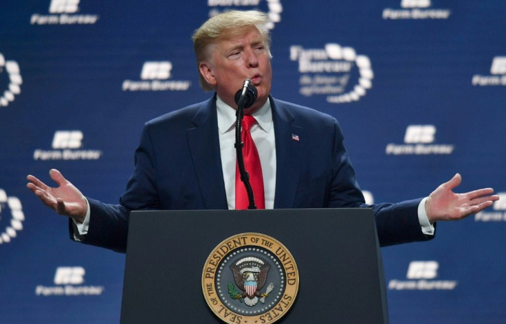 President Donald Trump spoke at a rally in Texas on January 19, 2020 as his impeachment trial approached