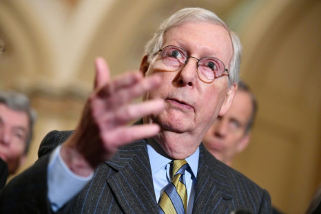 Senate Majority Leader Senator Mitch McConnell (pictured January 14, 2020) proposed impeachment trial rules calling for each side to have 24 hours over two days to present their arguments
