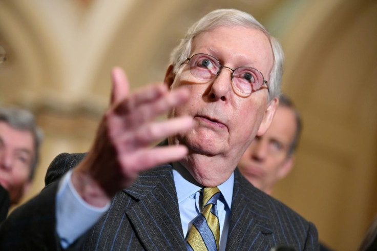 Senate Majority Leader Senator Mitch McConnell (pictured January 14, 2020) proposed impeachment trial rules calling for each side to have 24 hours over two days to present their arguments