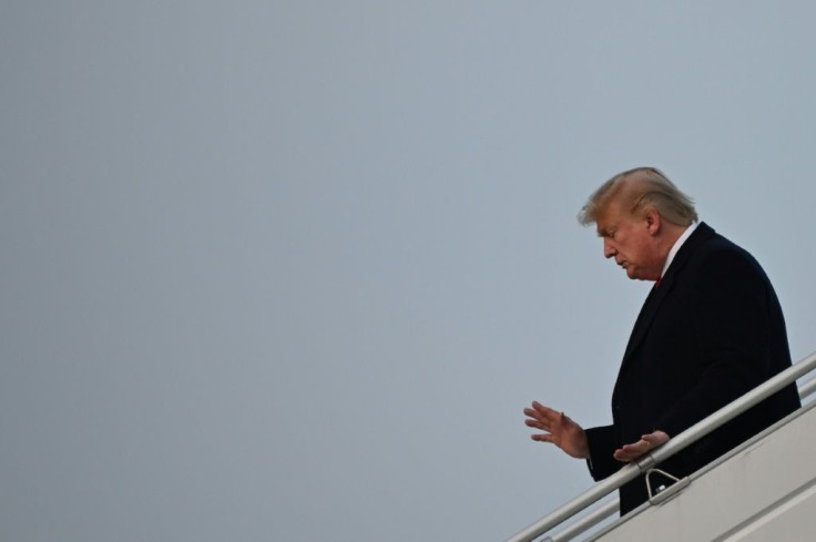 US President Donald Trump arrives at Zurich International Airport on his way to the Davos conference, while the Senate goes ahead with his impeachment trial