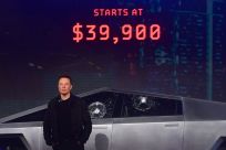 Elon Musk unveiled Tesla's all-electric battery-powered Cybertruck in November 2019