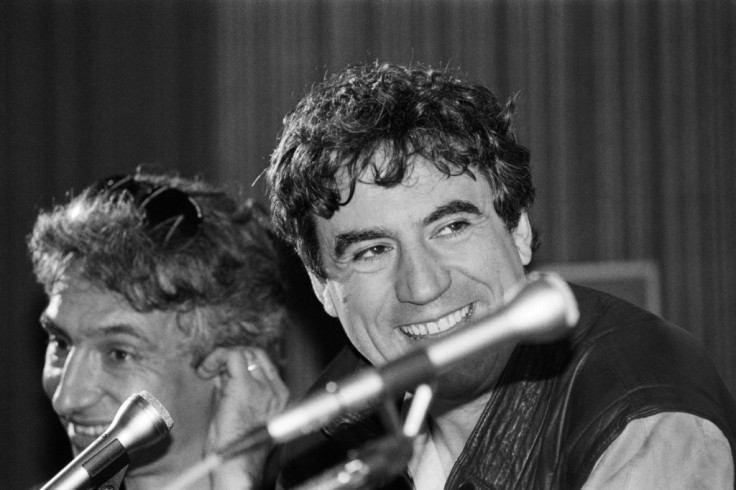 Terry Jones is pictured in Cannes in 1983 during the presentation of "The Meaning of Life"