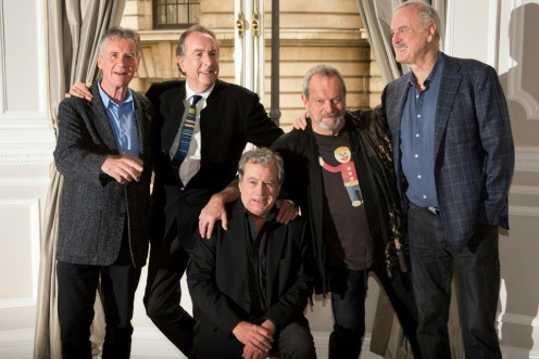 British comedy troupe Monty Python featured (from left)  Michael Palin, Eric Idle, Terry Jones, Terry Gilliam and John Cleese