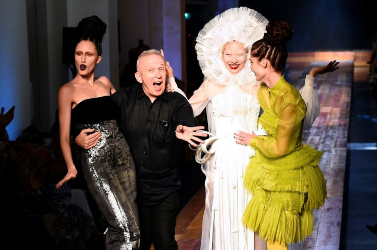 Showman: Gaultier with his models at a Paris show in 2016