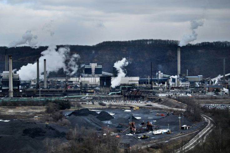 The US Steel Clairton Works in Pennsylvania -- where coal rolls in by the trainload along the Monongahela River to be baked into coke