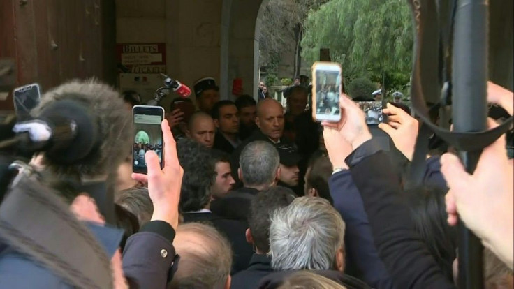 French President Emmanuel Macron urges Israeli police to stay out of the church of Saint Anne in Jerusalem, in a scene reminiscent of an incident that involved Jacques Chirac in the 1990s