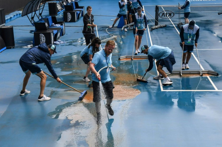 The Australian Open has been hit by a variety of weather extremes