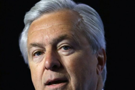 Former Wells Fargo CEO John Stumpf, shown here in 2014, settled charges on the fake accounts scandal with US banking regulators and agreed to pay a $17.5 million fine