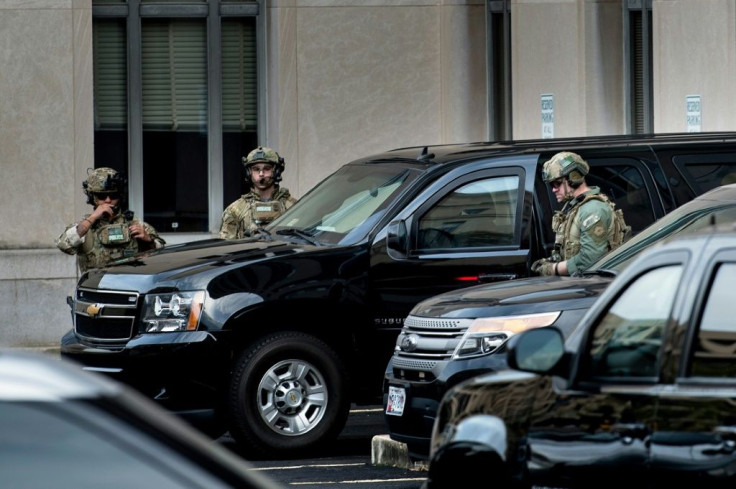 US Marshals at a 2017 court hearing for Mustafa al-Imam, who was sentenced to 19 years and six months in prison for his role in the 2012 Benghazi attack