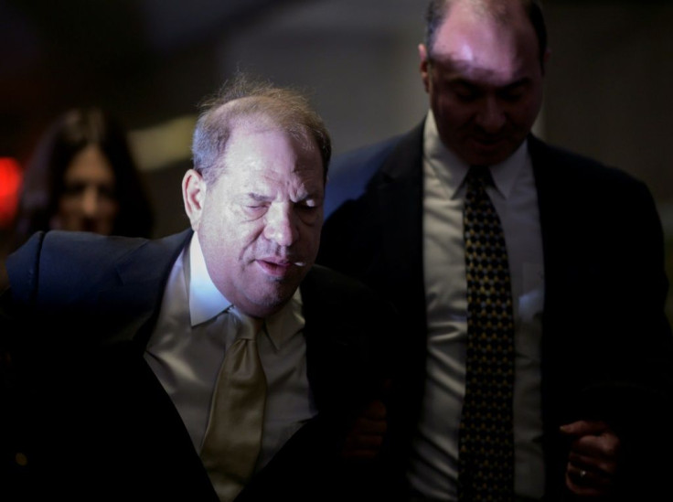 Harvey Weinstein arrives at Manhattan Supreme Court on January 23, 2020, for the second day in his rape and sexual assault trial