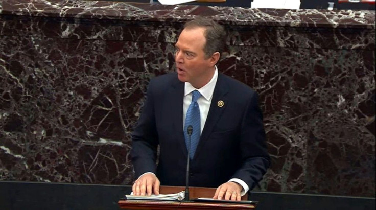 Chief Democratic prosecutor Adam Schiff makes the case for the removal from office of President Donald Trump on the Senate floor