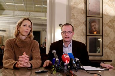 The four members of the influential SOS Chretiens d'Orient (Christians of the Middle East) charity went missing near the French embassy in the Iraqi capital, the organisation's director Benjamin Blanchard told a news conference in Paris