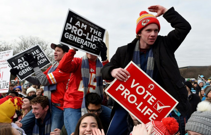 Like each year, the "March for Life" wound its way from the National Mall towards the Supreme Court near the Capitol, where US senators are sitting as jurors in Donald Trump's impeachment trial