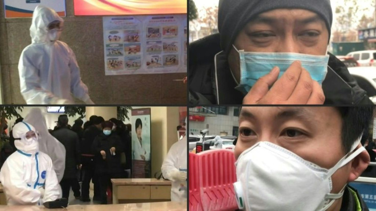 Chinese medics in protective overalls check worried patients' temperatures at a hospital in Wuhan. One patient fears he could be infected with the virus as he waits for his results. Duration:01:27